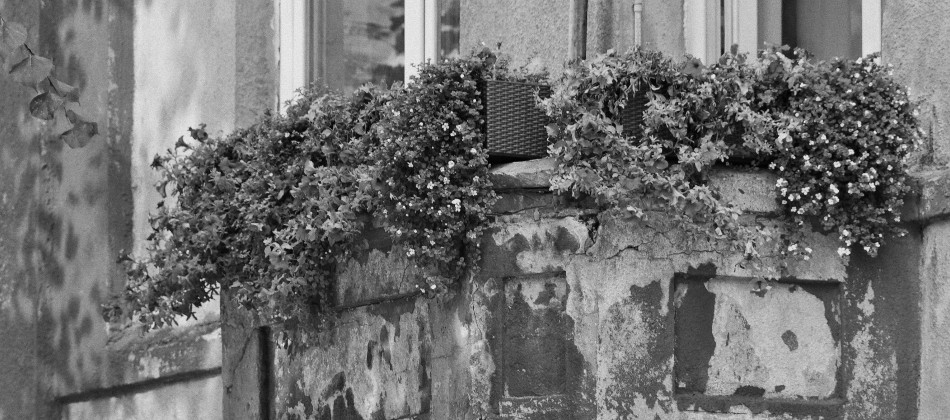 Bild: Balkon in der historischen Altstadt von Kaunas.