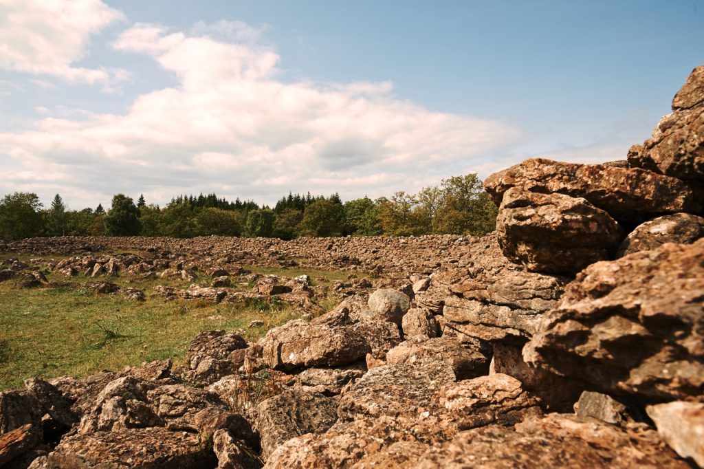 Bild: Die Ruinen der Burg Ismantorp auf der Insel Öland. NIKON D700 und AF-S NIKKOR 24-120 mm 1:4G ED VR.