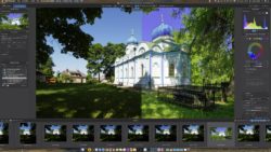 Bild: DxO Photo Lab 3 Elite Edition unter macOS 10.5.1 Catalina. Vorher-Nachher-Vergleich des Fotos der orthodoxen Kirche in Cēsis in Lettland. Klicken Sie auf das Bild, um es zu vergrößern.