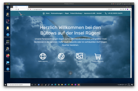 Bild: Windows 10. Die grundlegend erneuerte Website topruegenurlaub.de. Klicken Sie auf das Bild um es zu vergrößern.