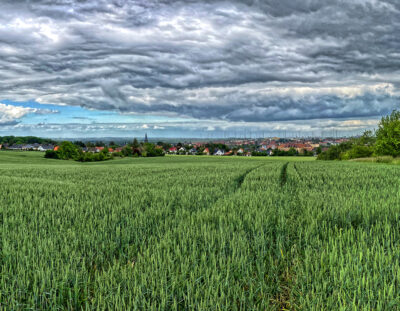 Fototour: Ein Panoramafoto vom Westteil der Stadt Aschersleben mit dem iPhone SE und Affinity Photo